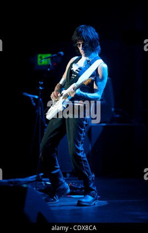 Nov. 1, 2011 - Napa, California, USA - Legendary guitarist JEFF BECK playing live at the sold-out Uptown Theater. (Credit Image: © Jerome Brunet / Zuma Press) Stock Photo