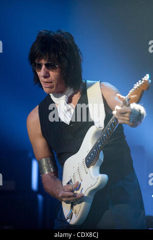 Nov. 2, 2011 - Napa, California, USA - Legendary guitarist JEFF BECK playing live at the sold-out Uptown Theater. (Credit Image: © Jerome Brunet / Zuma Press) Stock Photo