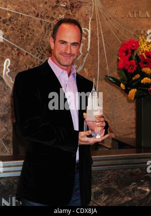 Nov. 9, 2011 - Manhattan, New York, U.S. - Actor CHRIS MELONI of ''Law & Order: SUV'' fame lights the Empire State Building in celebration of Only Make Believe's 12th Annual Gala, Make Believe on Broadway. (Credit Image: © Bryan Smith/ZUMAPRESS.com) Stock Photo