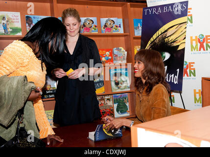 November 04 2011: Author, Creator and Producer of ''America's Next Top Model'' and ''The Tyra Banks Show'', former Victoria Secret Model Tyra Banks promotes her new book ''Modelland'' at Hue-Man Book Store and Cafe in Harlem, New York.(Credit Image: &#169; Duncan Williams/Cal Sport Media/ZUMAPRESS Stock Photo