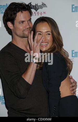 July 23, 2011 - San Diego, CA, USA - Jul 23, 2011 - San Diego, CA, USA - Actor SHANE WEST, Actress MAGGIE Q  at the ET Hosts 5th Annual Comic Con Celebration held at Float inside the Hard Rock Hotel, San Diego. (Credit Image: © Paul Fenton/ZUMAPRESS.com) Stock Photo