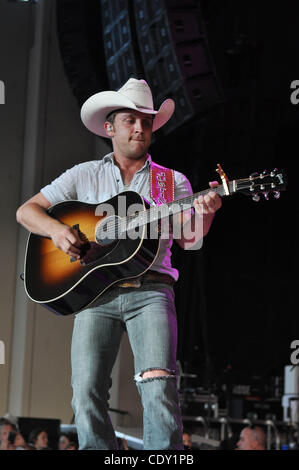 Jul 30, 2011 - Raleigh, North Carolina,  USA Country singer JUSTIN MOORE performing at the Time Warner Music Cable Pavillion in Raleigh. (credit image: ©Tina Fultz/ZUMA Press) Stock Photo