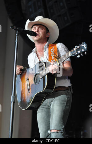 Jul 30, 2011 - Raleigh, North Carolina,  USA Country singer JUSTIN MOORE performing at the Time Warner Music Cable Pavillion in Raleigh. (credit image: ©Tina Fultz/ZUMA Press) Stock Photo