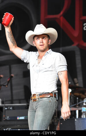 Jul 30, 2011 - Raleigh, North Carolina,  USA Country singer JUSTIN MOORE performing at the Time Warner Music Cable Pavillion in Raleigh. (credit image: ©Tina Fultz/ZUMA Press) Stock Photo