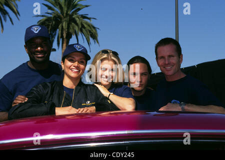 Aug. 9, 2011 - Hollywood, California, U.S. - Exact Date Unknown.K10291FB.DUANE DAVIS, CHRISTINE STEEL, KATHY TRAGESER, NICK WECHSLER, & BRIXTON KARNES.Team Knight Rider. 1997(Credit Image: Â© Fitzroy Barrett/Globe Photos/ZUMAPRESS.com) Stock Photo