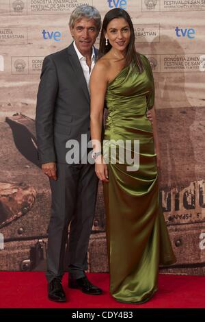 Sept. 18, 2011 - San Sebastian, Euskadi, Spain - Spanish actor Imanol Arias and girlfriend Irene Meritxell attend the Glenn Close Donosti Lifetime Achievement Award during the 59th San Sebastian International Film Festival at the Kursaal Palace on September 18, 2011 in San Sebastian, Spain. (Credit  Stock Photo