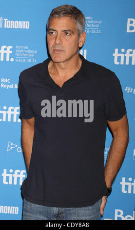 Sept. 10, 2011 - New York, NY, U.S - George Clooney at 'The Descendents'  press conference at the Toronto International Film Festival. (Credit Image: © Dan Herrick/ZUMAPRESS.com) Stock Photo