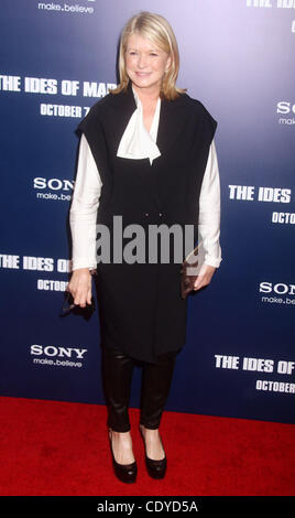 Oct. 5, 2011 - New York, New York, U.S. - MARTHA STEWART attends the New York premiere of the 'Ides of March' held at the Ziegfeld Theater. (Credit Image: © Nancy Kaszerman/ZUMAPRESS.com) Stock Photo