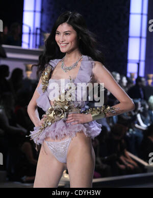 Nov. 9, 2011 - New York, New York, U.S. - Model LIU WEN on the runway at the 2011 Victoria's Secret Fashion Show held at the Lexington Avenue Armory. (Credit Image: © Nancy Kaszerman/ZUMAPRESS.com) Stock Photo