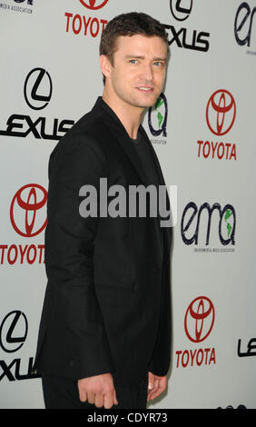 Oct. 15, 2011 - Los Angeles, California, U.S. - Justin Timberlake Attending The 2011 Environmental Media Awards held at the Warner Bros. Studios in Burbank, California on 10/15/11. 2011(Credit Image: © D. Long/Globe Photos/ZUMAPRESS.com) Stock Photo