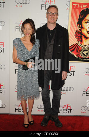 Nov. 4, 2011 - Los Angeles, California, U.S. - Michelle Yeoh, David Thewlis  attending The AFI Fest 2011 Presents The ''The Lady Gala'' Screening held at the Grauman's Chinese Theatre in Hollywood, California on 11/4/11. 2011(Credit Image: Â© D. Long/Globe Photos/ZUMAPRESS.com) Stock Photo