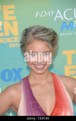 Aug. 8, 2011 - Hollywood, California, U.S. - Ayla Kell during TEEN CHOICE 2011, held at the Gibson Amphitheatre, on August 7, 2011, in Los Angeles.(Credit Image: Â© Michael Germana/Globe Photos/ZUMAPRESS.com) Stock Photo