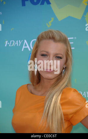 Aug. 8, 2011 - Hollywood, California, U.S. - Blake Lively during TEEN CHOICE 2011, held at the Gibson Amphitheatre, on August 7, 2011, in Los Angeles.(Credit Image: Â© Michael Germana/Globe Photos/ZUMAPRESS.com) Stock Photo