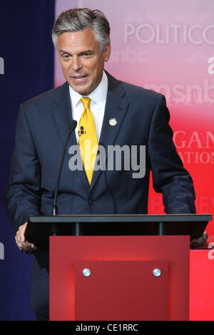 Republican presidential candidate from Utah, Gov. Jon Huntsman takes part in a Republican presidential candidate debate at the Reagan Library Wednesday, Sept. 7, 2011, in Simi Valley, Calif. RICH SCHMITT/ZUMA PRESS Stock Photo