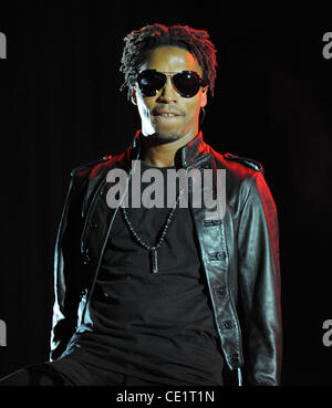 Sept. 17, 2011 - Philadelphia, Pennsylvania, U.S. - Rap artist LUPE FIASCO performing live in Philadelphia at the Mann Center during his Laser Tour. (Credit Image: © Ricky Fitchett/ZUMAPRESS.com) Stock Photo