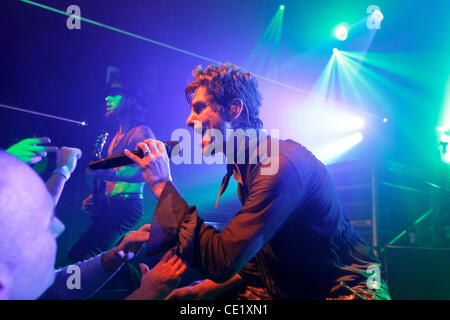 Jane's Addiction performing at Irving Plaza on October 17, 2011 Perry Farrell lead vocals Dave Navarro - guitar Stock Photo