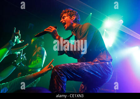 Jane's Addiction performing at Irving Plaza on October 17, 2011 Perry Farrell lead vocals Dave Navarro - guitar Stock Photo