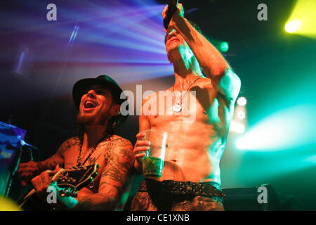 Jane's Addiction performing at Irving Plaza on October 17, 2011 Perry Farrell lead vocals Dave Navarro - guitar Stock Photo