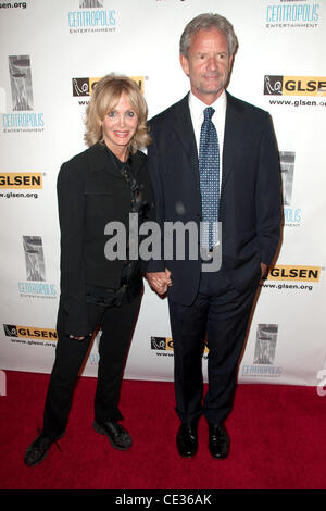 Arleen Sorkin and Christopher Lloyd 6th Annual GLSEN Respect Awards, held at Beverly Hills Hotel - Arrivals Los Angeles, California - 08.10.10 Stock Photo