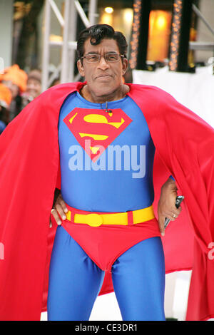 Al Roker as Superman NBC's 'Today Show' celebrates Halloween at Rockefeller Center New York City, USA - 29.10.10 Stock Photo