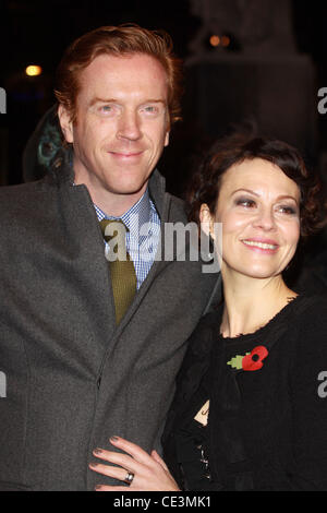 Damian Lewis and wife Helen McCrory arrive for the world ...