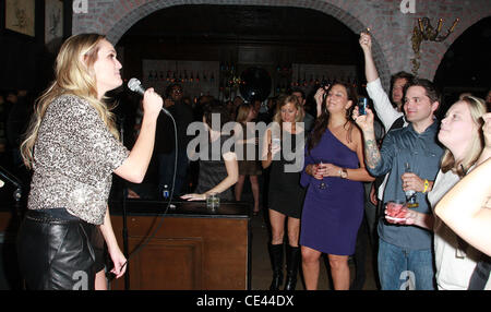 E! News correspondent Ashlan Gorse celebrates her 30th birthday at Las Palmas restaurant. The event was sponsored by Chik-Fil-A and Three Olives Vodka. Hollywood, California - 11.12.10 Stock Photo