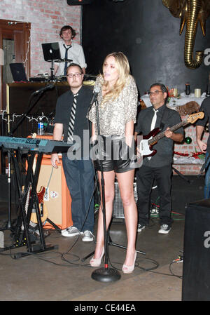 E! News correspondent Ashlan Gorse celebrates her 30th birthday at Las Palmas restaurant. The event was sponsored by Chik-Fil-A and Three Olives Vodka. Hollywood, California - 11.12.10 Stock Photo