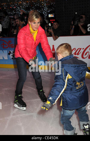 Alison Sweeney and son Ben Disney On Ice presents 'Let's Celebrate!' held at L.A. LIVE.  Los Angeles, California - 15.12.10 Stock Photo