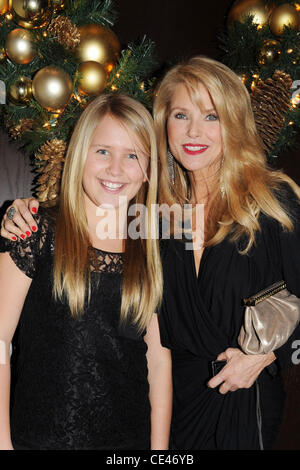 Christie Brinkley and her daughter Sailor Cook Alexa Ray Joel performs at the Plaza Hotel's famed Oak Room New York City, USA - 20.12.10 Stock Photo