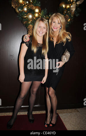 Christie Brinkley and her daughter Sailor Cook Alexa Ray Joel performs at the Plaza Hotel's famed Oak Room New York City, USA - 20.12.10 Stock Photo