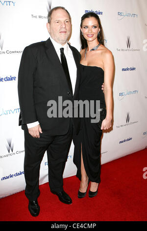 Harvey Weinstein, Georgina Chapman Weinstein Company's Golden Globe Awards After Party - Arrivals  Los Angeles, California - 16.01.11 Stock Photo