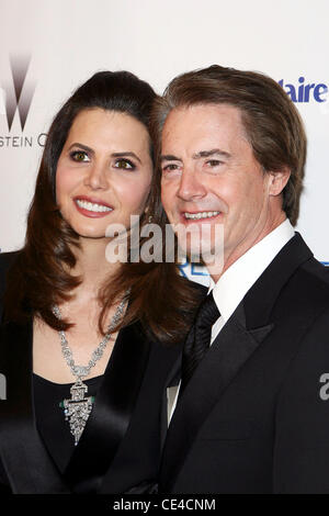 Kyle MacLachlan and his wife Desiree Gruber Weinstein Company's Golden Globe Awards After Party - Arrivals  Los Angeles, California - 16.01.11 Stock Photo