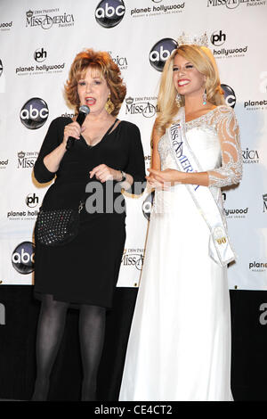 Joy Behar, Teresa Scanlan Miss America 2011 Press Conference at Planet Hollywood Resort and Casino  Las Vegas, Nevada - 15.01.11 Stock Photo