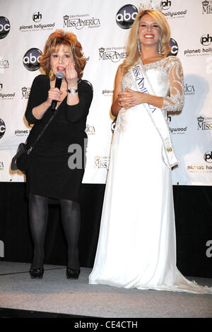 Joy Behar, Teresa Scanlan Miss America 2011 Press Conference at Planet Hollywood Resort and Casino  Las Vegas, Nevada - 15.01.11 Stock Photo