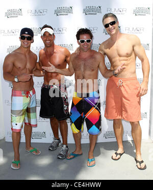 John Hardesty, David Vargas, Jesse Csincsak, Brian Westendorf The City's Hottest Bachelor/Bachelorette Party At Rumor Las Vegas Las Vegas, Nevada - 29.08.10 Stock Photo