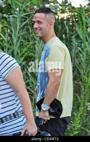 The Situation' aka Mike Sorrentino departs at the Jagged Edge Hair Salon with a new haircut while filming MTV's 'Jersey Shore'  Seaside Heights, New Jersey - 19.08.10 Stock Photo