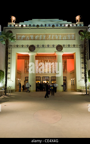 The Alex Theater, on 216 North Brand Boulevard, Glendale, near Los Angeles California, USA (Nighttime Shot) Stock Photo