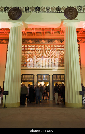 The Alex Theater, on 216 North Brand Boulevard, Glendale, near Los Angeles California, USA (Nighttime Shot) Stock Photo