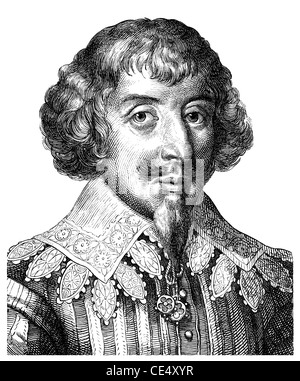 Martin Opitz von Boberfeld, 1597 - 1639, the founder of the Silesian school of poetry and a German poet of the Baroque Stock Photo