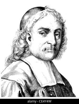Paul Gerhardt, 1607 - 1676, a Lutheran protestant theologian and German hymn writer Stock Photo