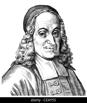 Historical drawing of the 19 th century,  Philip Jacob Spener, 1685 - 1705, founder of Pietism