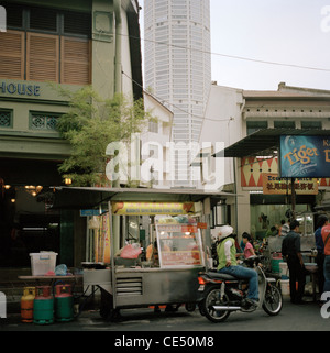 Hawker stall food centre in George Town in Penang Island in Malaysia in Far East Southeast Asia. Georgetown Life Lifestyle Travel Stock Photo