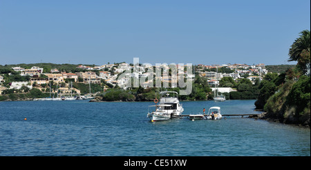 Mao Mahon Harbour near Cala Llonga Menorca Spain one of the largest natural harbours in the world Stock Photo