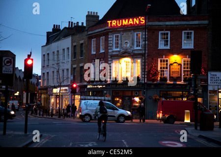 The Golden Heart pub in Spitalfields, London. Stock Photo