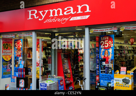 Ryman Stationery Shop, Cambridge, England, UK Stock Photo