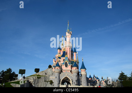 Inside Disneyland park near Paris, France. Stock Photo