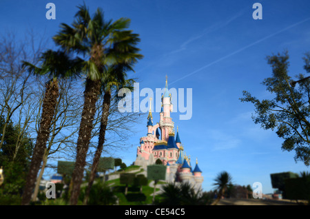 Inside Disneyland park near Paris, France. Stock Photo