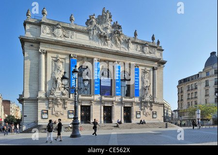 The Opéra de Lille, a theater-style neo-classical opera house at Lille, France Stock Photo