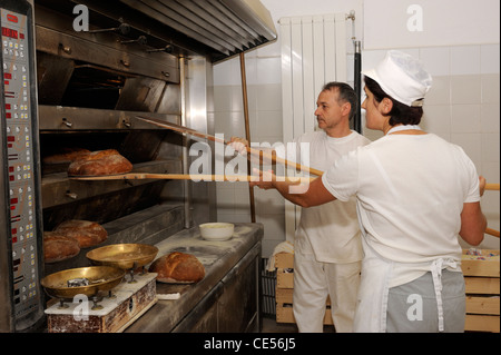 Italy, Basilicata, Roccanova, bakery, bread oven Stock Photo