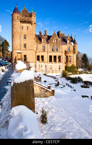 Belfast Castle in Snow, Northern Ireland Stock Photo